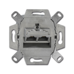 Busch-Jaeger 0218/12-101 socket-outlet 2 x RJ-45 Metallic