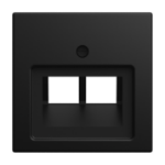 Busch-Jaeger 2CKA001753A0216 wall plate/switch cover Black