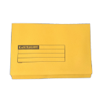 CTS Wholesale Full Flap Document Wallet Pack of 50 - Yellow