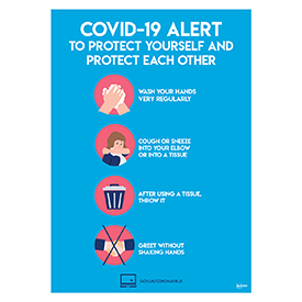 Avery Covid19 Self-Adhesive Poster Virus Prevention A3 (Pack 2)