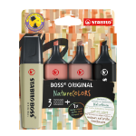 STABILO BOSS ORIGINAL NatureColors marker 4 pc(s) Chisel tip Black, Bronze, Brown, Green