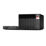 QNAP TS-673A-SW5T NAS/storage server Tower Ryzen Embedded V1500B 8 GB DDR4 36 TB HDD QNAP Turbo System Black