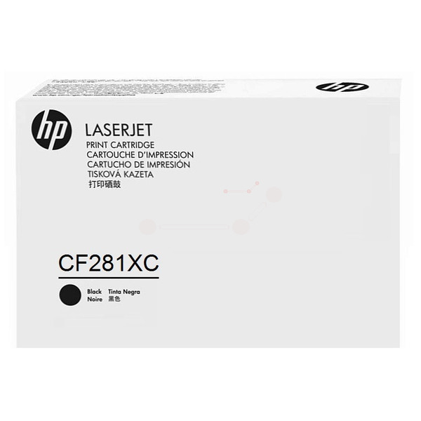 HP CF281XC/81XC Toner cartridge black Contract. 25K pages ISO/IEC 1975