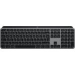 Logitech MX Keys S for Mac keyboard Office RF Wireless + Bluetooth QWERTY UK English Aluminium, Black