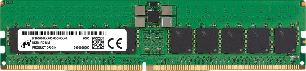 Image of Micron MTC20F2085S1RC48BR memory module 32 GB 1 x 32 GB DDR5 4800...