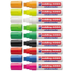 Edding 4090 chalk marker Black, Green, Pink, Red, White 5 pc(s)