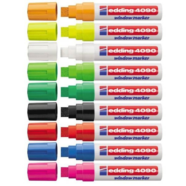 Photos - Felt Tip Pen Edding 4090 chalk marker Black, Green, Pink, Red, White 5 pc(s) 4-4090999 