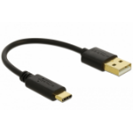 DeLOCK 80954 USB-kabel 0,15 m USB A USB C Zwart
