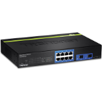 Trendnet TEG-082WS network switch Managed Gigabit Ethernet (10/100/1000) Black