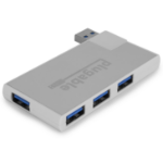 Plugable Technologies USB3-HUB4R interface hub USB 3.2 Gen 1 (3.1 Gen 1) Type-A 5000 Mbit/s White