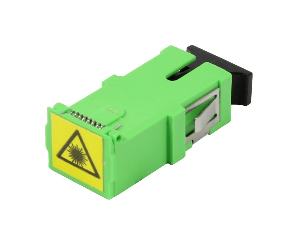 EU Product - LWL-Kupplung SC APC -Buchse/SC -Buchse Laserschutzverschluss 9/125u Singlemode - Monomode fiber thumbnail
