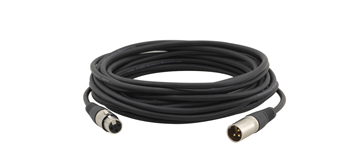 Photos - Cable (video, audio, USB) Kramer Electronics XLR Quad Style, 0.3m audio cable XLR  Black C-XL (3-pin)