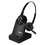 AGENT AW80 Binaural DECT Headset (EU Plug) - PC/Deskphone/Mobile