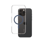 PanzerGlass CARE by ® Flagship Case Transparent Urban Combat w. Blue MagSafe iPhone 16 Pro Max