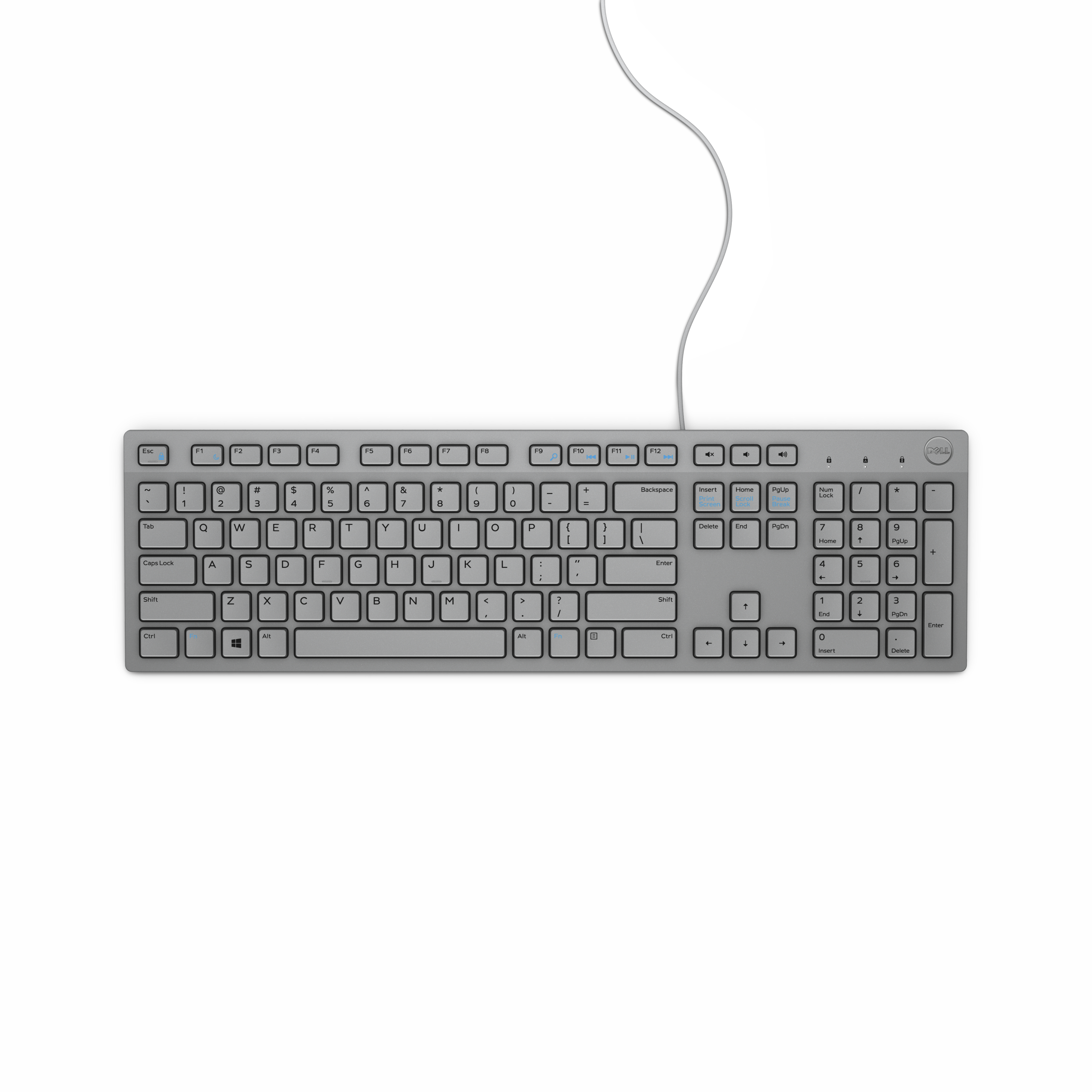 Image of DELL KB216 keyboard USB QWERTY US International Grey