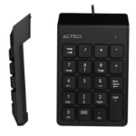Acteck AC-932622 teclado numérico Universal USB Negro