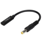 CoreParts MBXUSBC-CO0005 cable gender changer USB-C USB 3.1 Type C 5.5x2.5mm Black