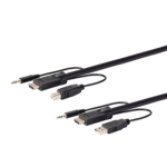 Monoprice Switch Series KVM cable Black 17.7" (0.45 m)