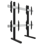 Atdec ADBS-2X2-17MFB monitor mount / stand 70" Black Floor