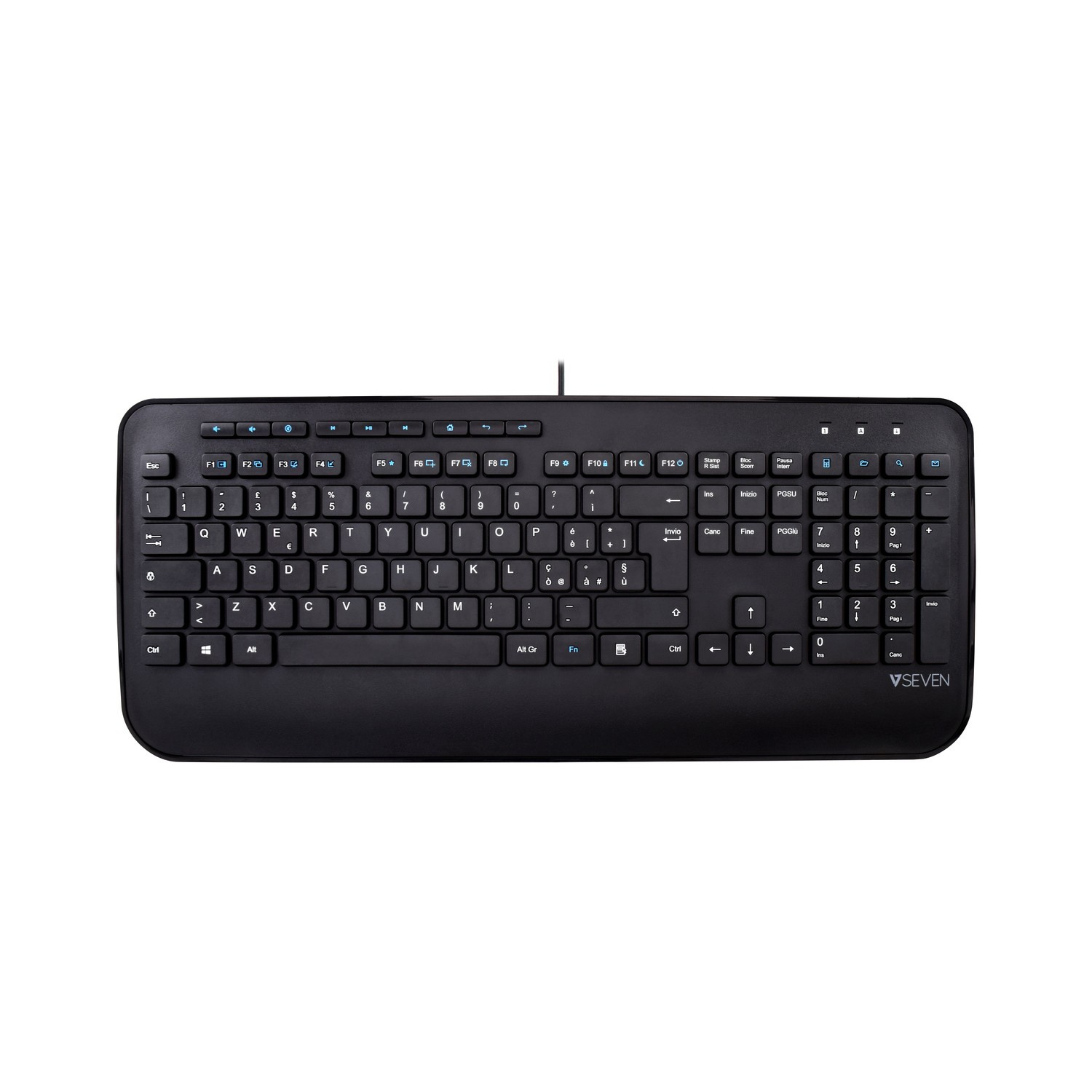 V7 Professional USB Multimedia Keyboard - IT
