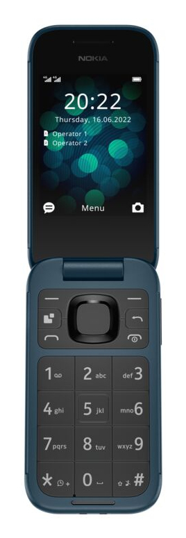 Nokia Pink/Green 2660 Flip - 4G. Volte. 2.8"+1.77". 0.3Mp. 48Mb/128Mb.