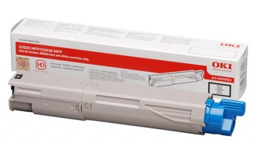 OKI 43459324 Toner-kit black high-capacity, 2.5K pages/5% for OKI C 3520 MFP/3530 MFP
