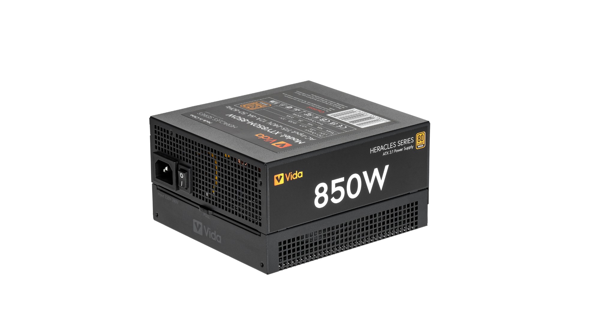 Vida Black/Bronze 850W Heracles Atx 3.1 Gaming Psu. 80+ 14Cm Ultra-Qu