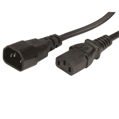 ROLINE 30.15.9009 power cable Black 0.5 m C14 coupler C13 coupler