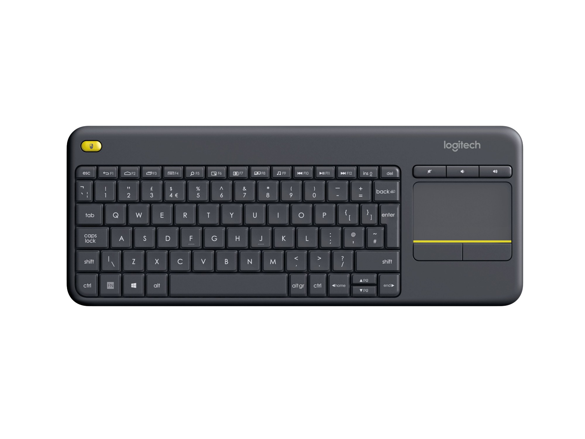 Logitech K400 Plus keyboard RF Wireless QWERTY Italian Black