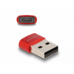 DeLOCK 60050 cable gender changer USB C USB A Red