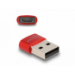DeLOCK USB 2.0 Adapter USB Type-A male to USB Type-C female red