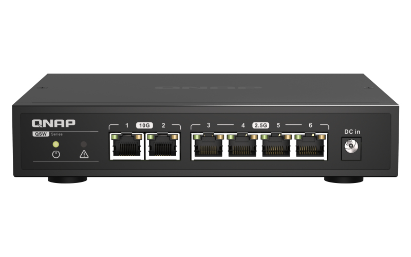 Image of QNAP QSW-2104-2T network switch Unmanaged 2.5G Ethernet...