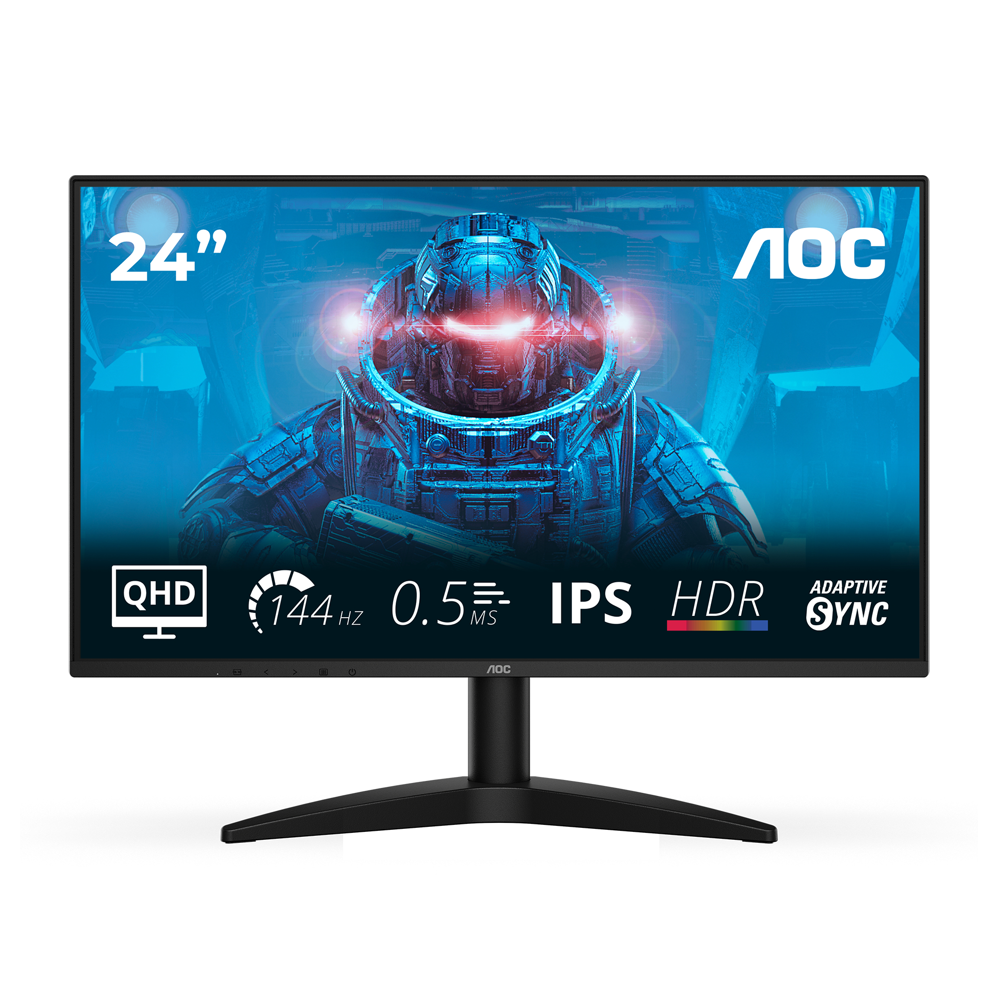AOC B3 Q24B36X computer monitor 60.5 cm (23.8") 2560 x 1440 pixels Quad HD LED Black