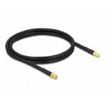 DeLOCK Antenna Cable RP-SMA plug to RP-SMA jack LMR/CFD300 1 m low loss