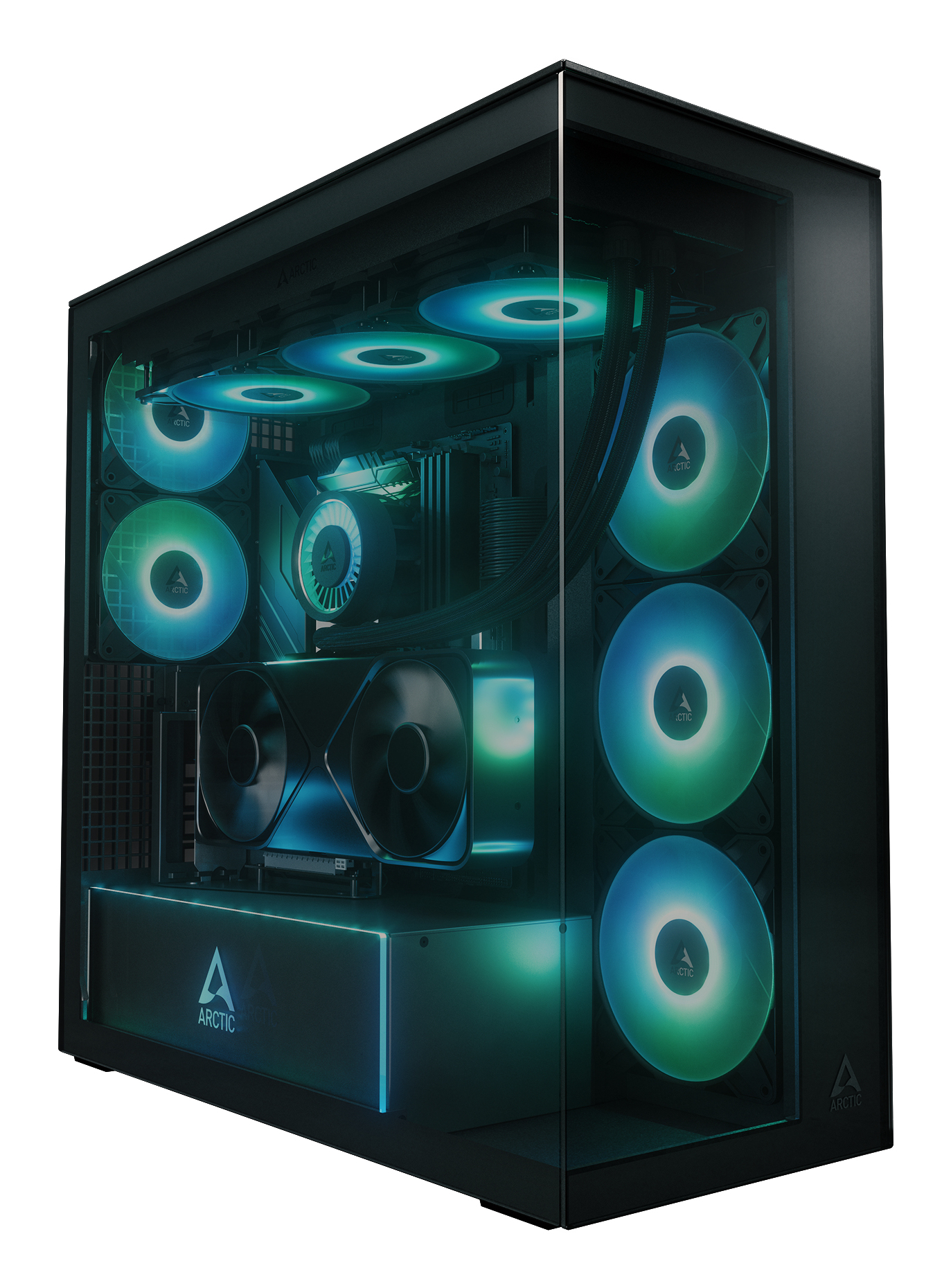 ARCTIC Xtender VG (Black) Premium E-ATX PC Case with Vertical GPU ...