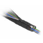 DeLOCK EMI Shielding braided sleeve with zip heat resistant 1 m x 20 mm black