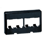 Panduit 4-port frame black network equipment chassis