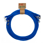 Cablenet 0.3m Cat6a RJ45 Blue S/FTP LSOH 26AWG Snagless Booted Patch Lead (PK 10)