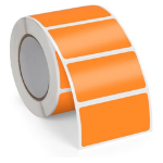 UKLS TT MATT COATED PERM LABELS ORANGE 500 PER ROLL PK5