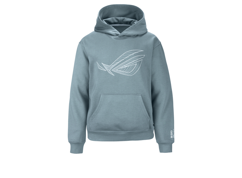 Image of ASUS ROG Gravity Hoodie - Adult - Hoodie - Grey - Medium - Long...