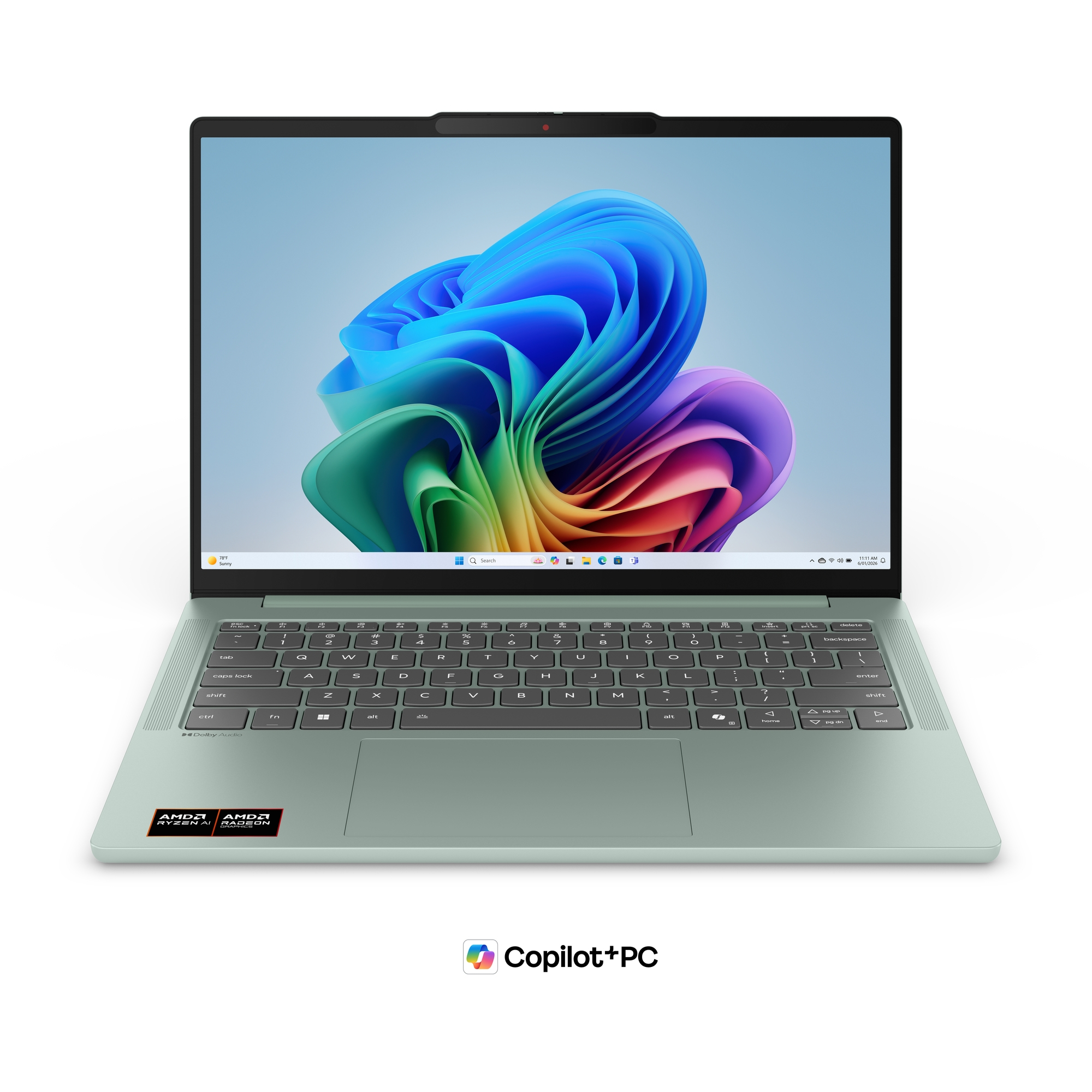 Lenovo Green/Grey Ideapad Slim 5 14Agp11 Copilot+ Pc Amd Ryzen™ Ai 5 430 Laptop 3