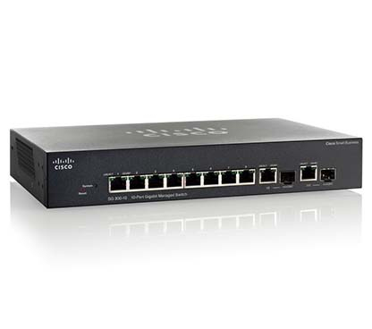 Cisco SG350-10-K9 Managed L3 Gigabit Ethernet (10/100/1000) Black