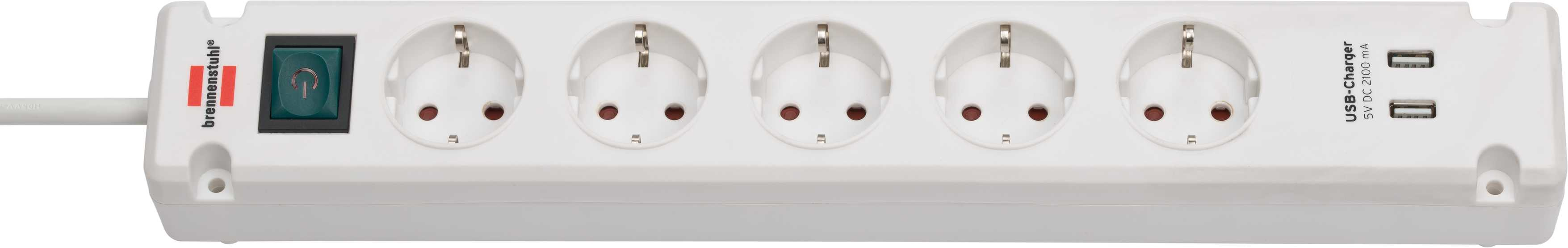 Image of Brennenstuhl 1150660325 power extension White