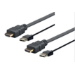 Vivolink PROHDMIUSB3 video cable adapter 3 m HDMI Type A (Standard) Black
