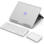 Logitech Casa Pop-Up Desk Grey, Violet, White Bluetooth QWERTY English