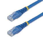 StarTech.com 15ft CAT6 Ethernet Cable - Blue CAT 6 Gigabit Ethernet Wire -650MHz 100W PoE RJ45 UTP Molded Network/Patch Cord w/Strain Relief/Fluke Tested/Wiring is UL Certified/TIA