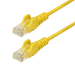 StarTech.com 10m Yellow Slim CAT6 Ethernet Cable, Snagless, 100W PoE, UTP, LSZH, 28AWG Pure Bare Copper Wire, Slim RJ45 Network Patch Cord w/Strain Reliefs, Individually Tested
