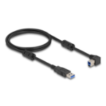 DeLOCK USB 5 Gbps Cable Type-A male to Type-B male 90° left angled 1 m