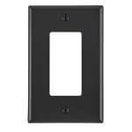Leviton PJ26-E wall plate/switch cover Black