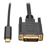 Tripp Lite U444-006-D video cable adapter 70.9" (1.8 m) USB Type-C DVI-D Black